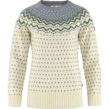 Dámská mikina svetr dámský FJÄLLRÄVEN Övik Knit Sweater W Chalk White-Flint Grey - XS