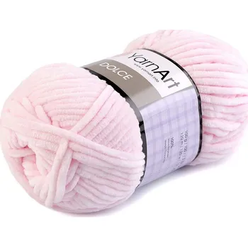 Příze Pletací žinylková příze 100 g Dolce - 13 (750) růžová nejsv.