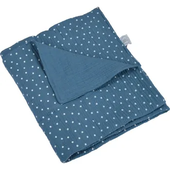 Dětská deka Modrá mušelínová dětská deka 75x75 cm – Bébé Douceur ID_1644480