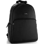 Pánský kožený batoh s plastickým vzorem černý BLC-23/1873 | P681667