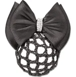 Spona do vlasů se síťkou Crystal Ring černá