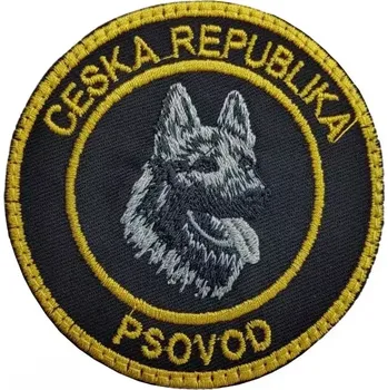 Nášivka ArmyČastolovice.cz Nášivka vlčák bezpečnostní služby Psovod Česká republika