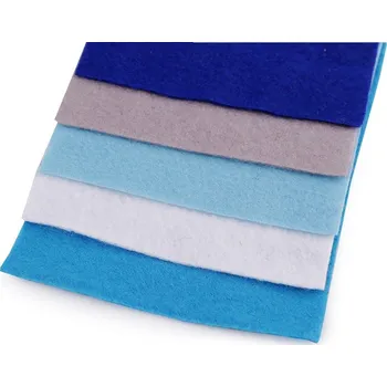 Nástroj na niť a příze Barevná sada dekorativních filců plstí 10x45 cm - mix č. 10