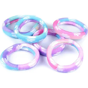 Sada gumiček do vlasů mušle, mořská panna, slon, námořník - 1 multikolor mušle