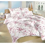 Povlečení krep Louka růžová 140x200, 70x90 cm