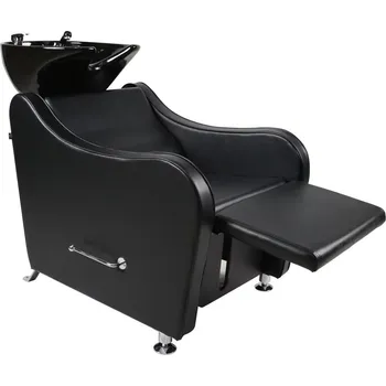 Kadeřnické křeslo Kadeřnický mycí box GALA - matná černá