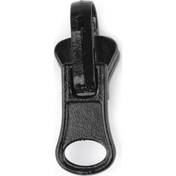 Zip Jezdec ke kostěným zipům 5 mm oboustranný překlápěcí 5 kusů - 2 černá