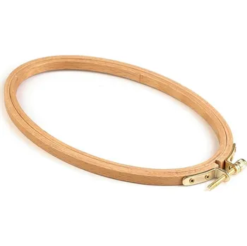 Kanava Vyšívací ovál dřevěný - buk 12,3x20 cm - buk