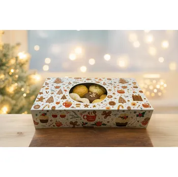 Vánoční krabička na cukroví CBOX-144