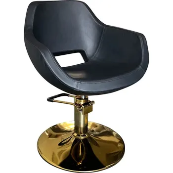 Kadeřnické křeslo Kadeřnické křeslo LUXA GOLD - sametová černá