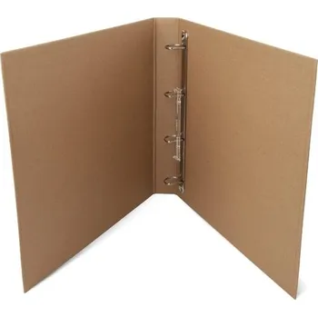 Kroužkové album na scrapbook z kraftového kartonu 36,5x32,5x4cm přírodní