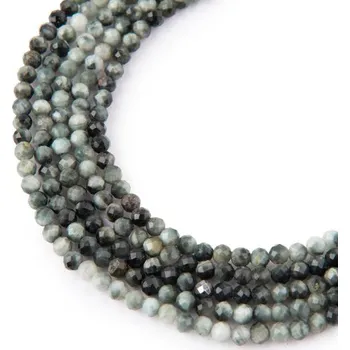 Dětské navlékací korálky Korálky z minerálu Sokolí oko gradient 3 mm broušené