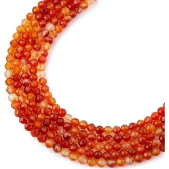Dětské navlékací korálky Korálky z minerálu Karneol 2 mm broušené