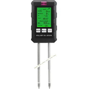 Hütermann Měřič půdy 6 v 1 PMH1879 - měří pH, vlhkost půdy, plodnost (EC), osvětlení, teplotu půdy, vlhkost prostředí- půdní tester...