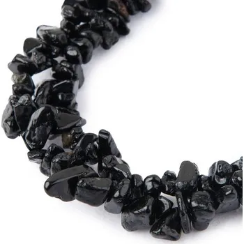 Drahý kámen Zlomky z minerálu Černý turmalín 80cm