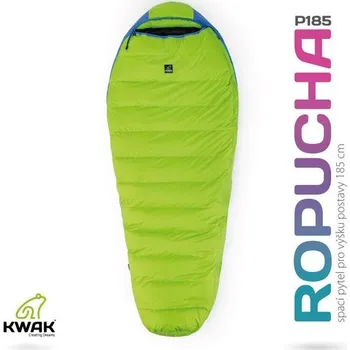 Spacák Kwak Spacák Kwak Ropucha P185cm Nano zelená/modrá I-zip + krycí léga
