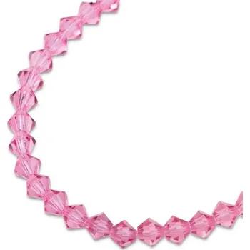 Dětské navlékací korálky Preciosa MC perle Rondelle 3 mm Rose