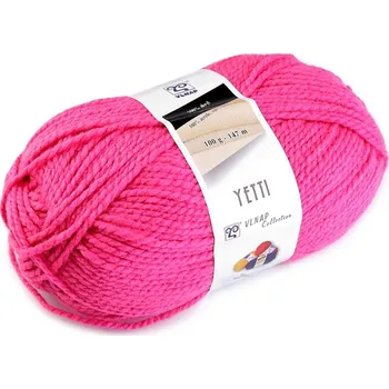 Příze Pletací příze 100 g Yetti - 5 (52723) růžová malinová