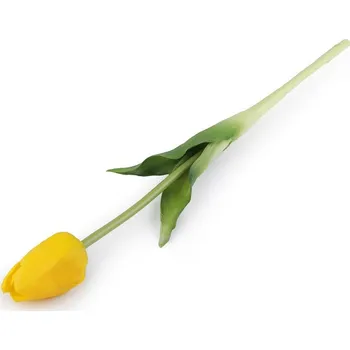 umělá květina Umělý tulipán 46 cm - 2 žlutá