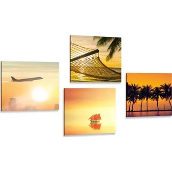 Obraz Dovido Set obrazů kouzlo dovolené u moře