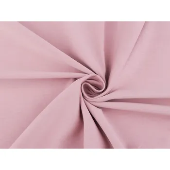 Úplet bavlněný fitness METRÁŽ - 8 (1604) pudrová