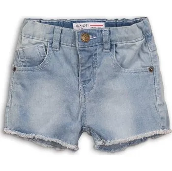 Kraťasy dívčí džínové, Minoti, MEXICO 6, modrá - 86/92 | 18-24m