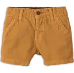 Kraťasy kojenecké lněné, Minoti, Camel 3, hnědá - 80/86 | 12-18m