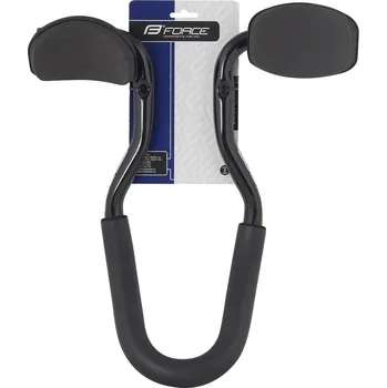 Cyklistika řídítka nástavce FORCE TRI 25,4 oblouk Al,černé
