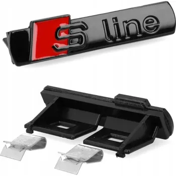 Elektrický zubní kartáček Mřížkový odznak AUDI S-LINE 7x1,7x3 cm černý