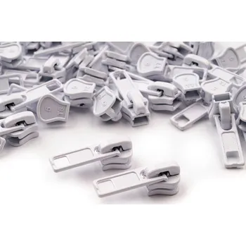 Zip Jezdec ke kostěným zipům 5 mm 10ks - 01/101 bílá