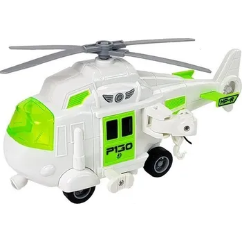 autíčko LEAN Toys Bateriový Auto Transportér 1:16 s Vrtulníkem