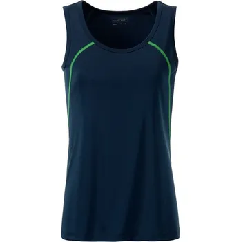 James & Nicholson (Daiber) Dámské funkční tílko JN493 - Tmavě modrá / jasně žlutá | XS
