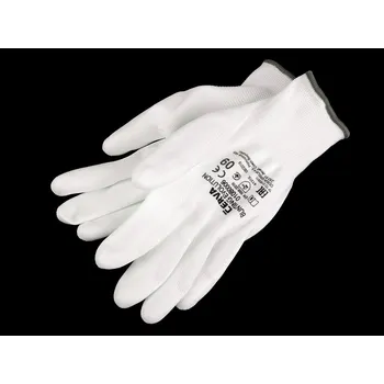 Rukavice Pracovní rukavice dámské, pánské - 2 (vel. 09) bílá pánské