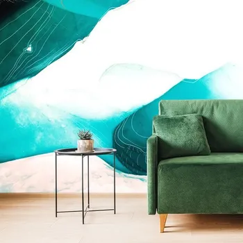 Tapeta Dovido Tapeta abstrakce modré laguny