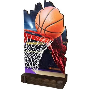 Poháry Bauer Dřevěná plaketa WPLA02M02 | Basketball