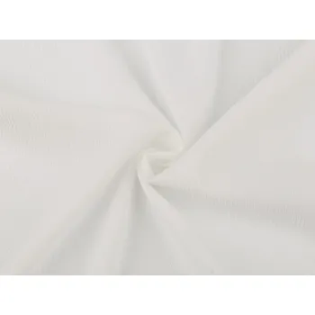 Šatovka krešovaná METRÁŽ - 1 bílá