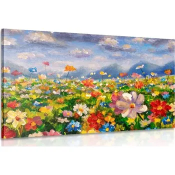 Obraz Dovido Obraz olejomalba divoké květiny