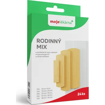 Náplast Moje lékárna Náplast rodinný mix 24ks