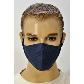 rouška Bavlněná rouška malá modrá kostka 1275