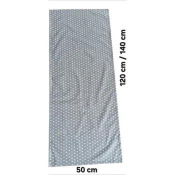 Vánoční dekorace LKV Lomnice Vánoční set: Běhoun na stůl + 4 ks prostírání - hvězdičky - 50 x 120 cm