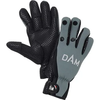Rybářské oblečení DAM Neoprénové rukavice Neoprene Fighter Glove Black/Grey - XL
