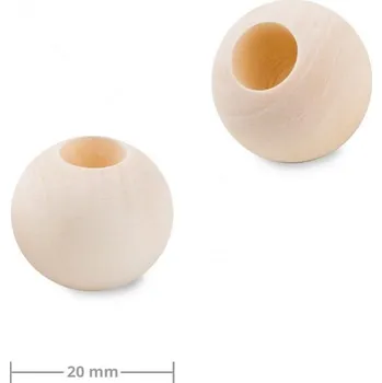 Dětské navlékací korálky Dřevěné korálky s velkým průtahem pro Macramé 20 mm