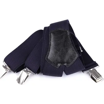 Kšandy Šle pánské široké 3,5 cm délka 120 cm v krabičce typ Y - 34 modrá pařížská