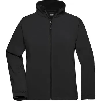 Dámská softshellová bunda James & Nicholson (Daiber) Dámská softshellová bunda JN137 - Černá | S