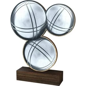 Volný čas Poháry Bauer Dřevěná plaketa WF082 | Petanque