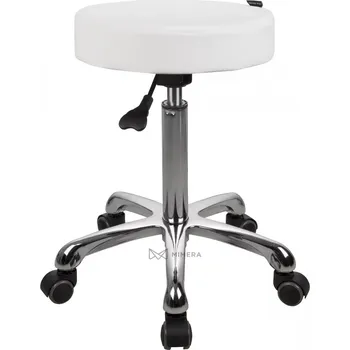 Taburet Kosmetický taburet AMY - bílá