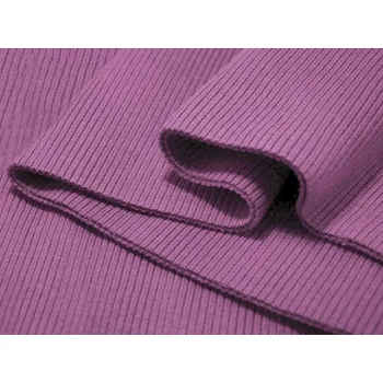 Elastický bavlněný náplet žebrovaný - tunel 16x80 cm - 77 (382) fialová purpura