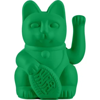 Figurka Donkey Kočka pro štěstí Maneki Neko Zelená 15cm