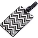 Jmenovka / visačka na kufr - 3 šedá perlová