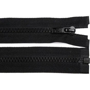 Zip Kostěný Zip 5mm x 105cm - Bundový, Černý - 322 černá